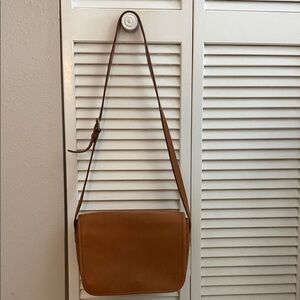 Talbots Brown Leather Shoulder/crossbody Bag